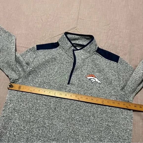 Denver Broncos NFL Team Apparel Men Size Large Pullover Sweatshirt Like New - Picture 6 of 7
